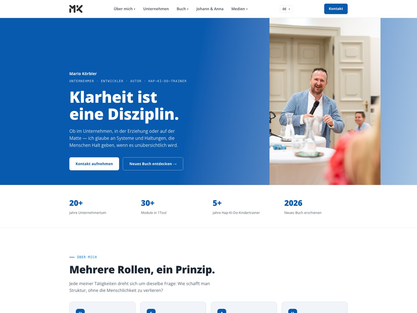 Die persönliche Website mariokoerbler.com