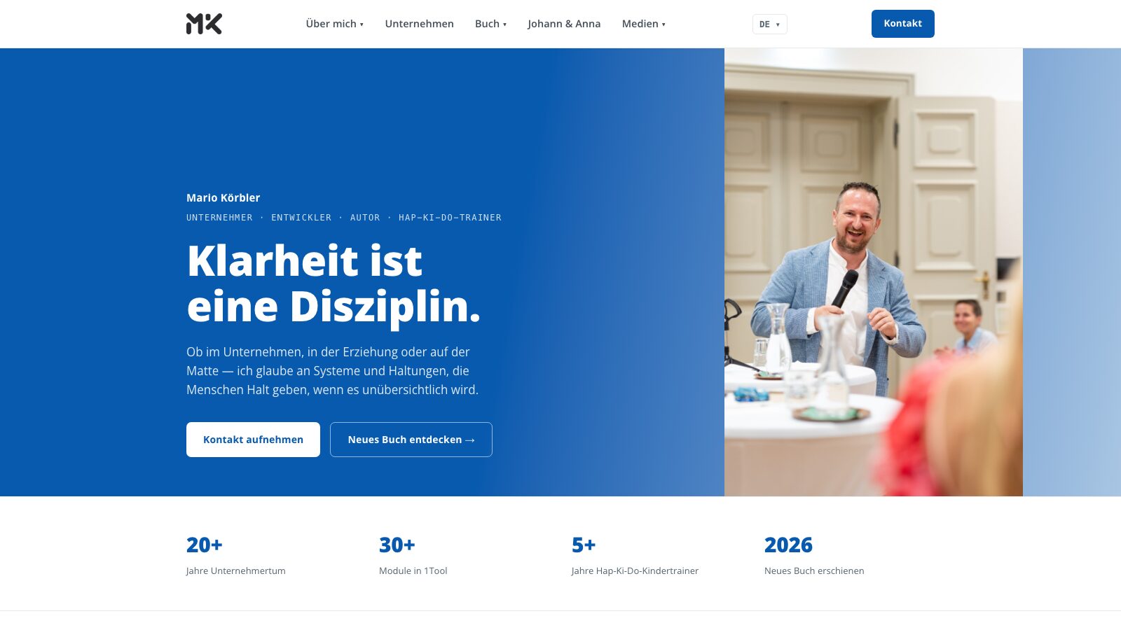 Persönliche Website mariokoerbler.com