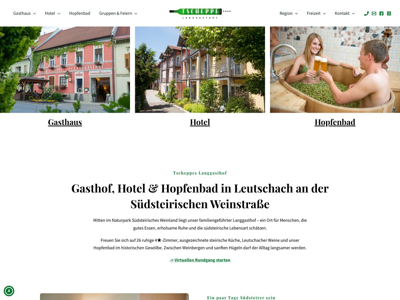 Dieselbe Website auf Notebook und Telefon
